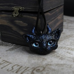 Фото Кулон Демон-кот с ледяными глазами