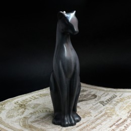 Фото Свеча чёрная кошка Грация