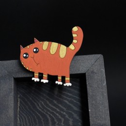 Фото Брошка Рыжий кот полосатый