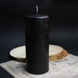 Фото Чёрная свеча классическая большая