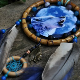 Фото Синий ловец снов Воющий волк