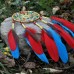Фото Ловец снов с яркими перьями "Марьянины чары"-4