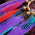 Фото Ловец снов с яркими перьями гуся и цесарки-1