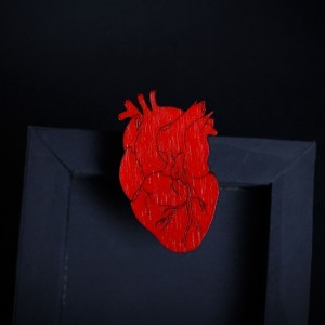 Фото Брошка Анатомическое сердце