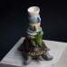 Фото Черепаха с лягушонком и чашками фигурка-миниатюра-1