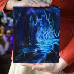 Фото Картина "Тайна волшебника" (дерево светится в темноте)