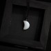 Фото Кулон Полумесяц, лунный камень (имитация)-1