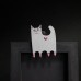 Фото Брошка белый котик с сердечком, разные-1