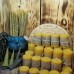 Фото Свеча столбик из вощины, 10 см-2