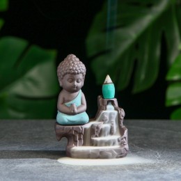 Фото Подставка для благовоний "Будда" 7х9х12см, с аромаконусами