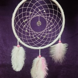 Ловец снов бело-розовый Дерево Жизни Фото Ловец снов бело-розовый Дерево Жизни