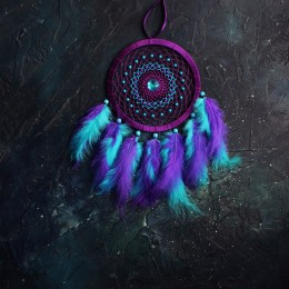 Фото Ловец снов фиолетово-бирюзовый Инди