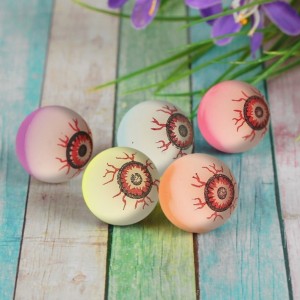 Фото Мяч каучуковый Глаз, разные цвета 3,2 см