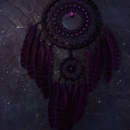Фото Ловец снов двойной черно-фиолетовый «Чары Йеннифер»